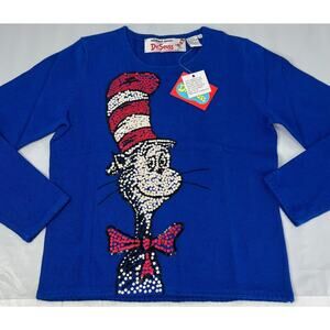 Vintage 2003 Michael Simon Dr. Seuss Cat in the Hat Sweater Women’s Small (C54)